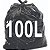 Saco Para Lixo 100 Litros Preto Reforçado 100 Unidades - Imagem 2