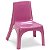 Cadeira Poltrona Infantil Educativa Confort De Plástico Rosa - Imagem 1