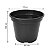 Kit Com 6 Vasos Para Plantio P13 900Ml Preto Injeplastec - Imagem 2