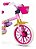 Bicicleta Infantil Aro 12 Menina Princesa Disney Nathor Rosa - Imagem 2