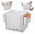 Porta Fralda Pomada E Lenço Umedecido Enxoval Branco Bebe - Imagem 1