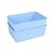 Cesto Multiuso Decorativo Azul 19x13,5x6,5Cm 123Organizei - Imagem 7