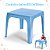 Mesinha Mesa Kids Infantil Azul 46x38Cm Plástica Resistente - Imagem 2