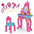 Brinquedo Penteadeira Infantil Rosa Linda Com 14 Acessórios - Imagem 1