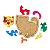 Quebra Cabeça Infantil Gato 2,5mm MDF 7 peças 19x17,5 cm - Imagem 2
