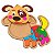 Quebra Cabeça Infantil Cachorro 2,5mm MDF 9 pçs 27x16 cm - Imagem 2