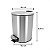 Lixeira 3 Litros em Aço Inox com Pedal Banheiro Cozinha - Imagem 2