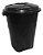 Cesto de Lixo 100 Litros Reforçado Com Alça e Tampa Preto 238 Injeplastec - Imagem 4