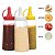 Conj 3 Bisnagas Transp. 200ml Catchup, Maionese Mostarda - Imagem 4