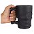 Caneca Caveira Preto Fosco Vidro 500ML Chopp Cerveja C/Alça - Imagem 4