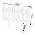 Cerca Plástica Decorativa Jardim Decoração Mármore 40x29 Cm - Imagem 3