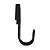 Gancho Suporte Multiuso Prático Preto Resistente 11,5 CM Arqplast 25872PM - Imagem 2