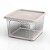 Pote Para Alimentos Transparente Prisma 1500 ml Com Tampa - Imagem 2