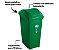 Lixeira Cesto Plástico Seletiva Verde 40 L Basculante - Imagem 3