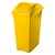 Lixeira Cesto Plástico Seletiva Amarelo 40 L Basculante - Imagem 1