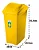 Lixeira Cesto Plástico Seletiva Amarelo 40 L Basculante - Imagem 2