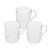 Conjunto 3 Canecas de Café de Vidro 250ml  Diamond 45049 Lyor - Imagem 1