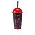 Copo Shake Homem Aranha  500Ml Com Canudo e Tampa - Imagem 1