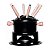 Conjunto Para Fondue Preto 14 cm Com 11 Peças Inclusas - Imagem 1