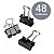Clipes Para Papel Binder 25mm Pote Com 48 Unidades Preto - Imagem 3