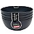 Conjunto 4 Bowls Cumbuca Grande 1100 ML Preto Multiuso 16CM - Imagem 1