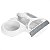 Kit Porta Detergente Com Rodinho Branco Organizador De Pia - Imagem 1
