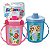 Copo Infantil Com Alças E Bico 320ML Bichinhos 6 Meses Azul - Imagem 3