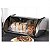 Porta Pão Inox Line Organizador P/ Pães e Biscoitos 35x24cm - Imagem 2