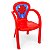Cadeira Infantil Plástica Vermelha Teia Aranha 34x51x27cm - Imagem 1