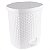 Lixeira Cesto C/ Pedal e Tampa Rattan 6 Litros Branca 25,5Cm - Imagem 1
