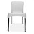 Cadeira Plástica Sec Line Branca Com Pés Em Alumínio - Imagem 2