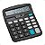 Calculadora Grande 12 Dígitos de Mesa Preta, BRW - Imagem 1