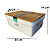 Caixa Organizadora Flat Com Tampa Teca Branca 10L 14x26x35 - Imagem 2