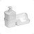 Dispenser Porta Detergente e Esponja Flat 500ML Cor Branco - Imagem 4