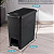Lixeira Com Pedal Juta Preto Retangular 6L Cor Chumbo Nitron - Imagem 3