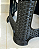 Banco Banqueta Resistênte Rattan Banquinho Cor Preto - Imagem 3