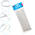 Abraçadeira Enforca gato 100 unidades 3.6 X 300MM Branca - Imagem 1