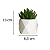 Vaso de Suculentas Artificiais Plantas de Decoração Cimento - Imagem 2