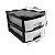 Organizador Gaveteiro Retang. Medio C/ 2 Gavetas Cor Preto - Imagem 3