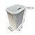 Cesto Rattan De Roupas Organizador Com Tampa Branco 50 Lts - Imagem 5
