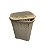 Cesto Rattan De Roupas Organizador Com Tampa Cor Nude 50 Lts - Imagem 5