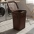 Cesto Rattan De Roupas Organizador C/ Tampa Cor Coffe 50 Lts - Imagem 2
