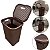 Cesto Rattan De Roupas Organizador C/ Tampa Cor Coffe 50 Lts - Imagem 1