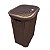 Cesto Rattan De Roupas Organizador C/ Tampa Cor Coffe 50 Lts - Imagem 3