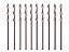 Kit 10 Brocas Aço Rápido Hss P/ Metal 1,0 Mm, Polida 715109 Mtx - Imagem 1