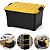 Caixa Organizadora Empilhável Tampa C/ Trava Amarela 45 Lts - Imagem 1
