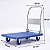 Carrinho Plataforma De Carga Reforçado Dobrável 300kgs Cor Azul - Imagem 3