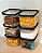 Kit 6 Potes Geladeira Freezer Microondas Hermético Acrílico - Imagem 2