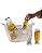 Kit Bar Luxxor: Balde de Gelo Gigante 18L + 2 Copos Cerveja Acrílico - Imagem 3