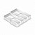 Kit 6 Organizadores de Gaveta Modulares Branco Multiuso Nitron - Imagem 1